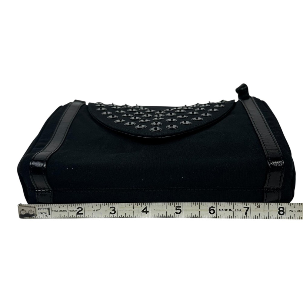 NEW Black Sequin Beaded Shoulder Bag Womens Crossbody Faux Leather Purse - Picture 12 of 16